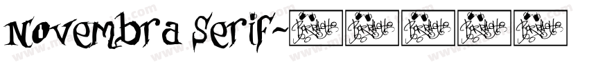 Novembra Serif字体转换